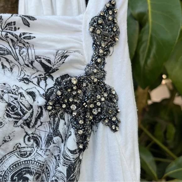 Vintage Y2K MM UNPLUGGED by MISS ME dress intricate design with rhinestones - Picture 5 of 10